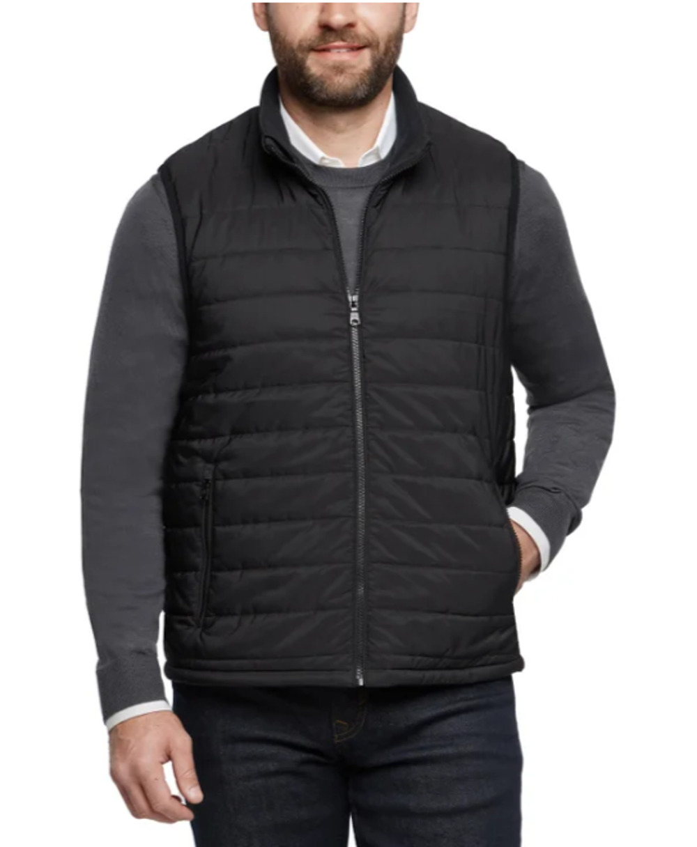 Banana Republic Men's Quilted Full Zip Vest Black Size XXL
